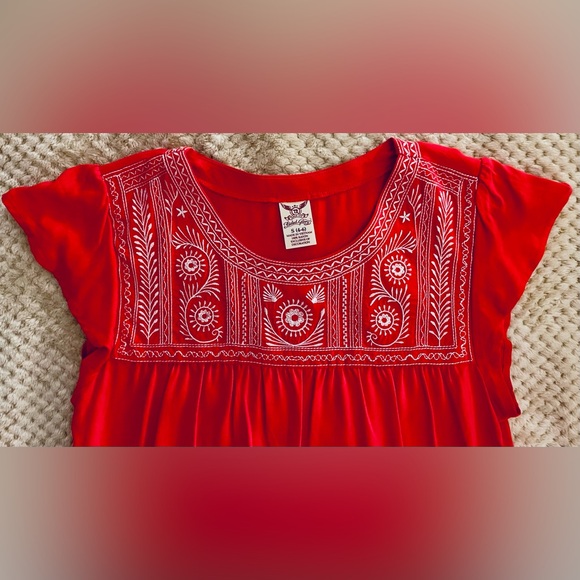 Women’s “Faded Glory” Coral Flutter Sleeve Top NWOT - Picture 6 of 9